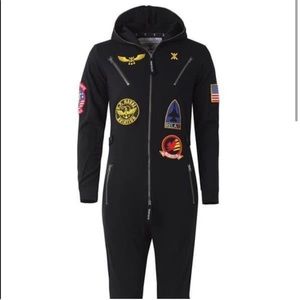 Onepiece aviation onesie jumpsuit xs black
